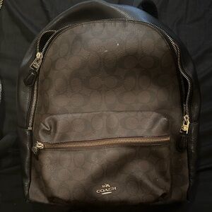 Coach Signature Brown Backpack for Men